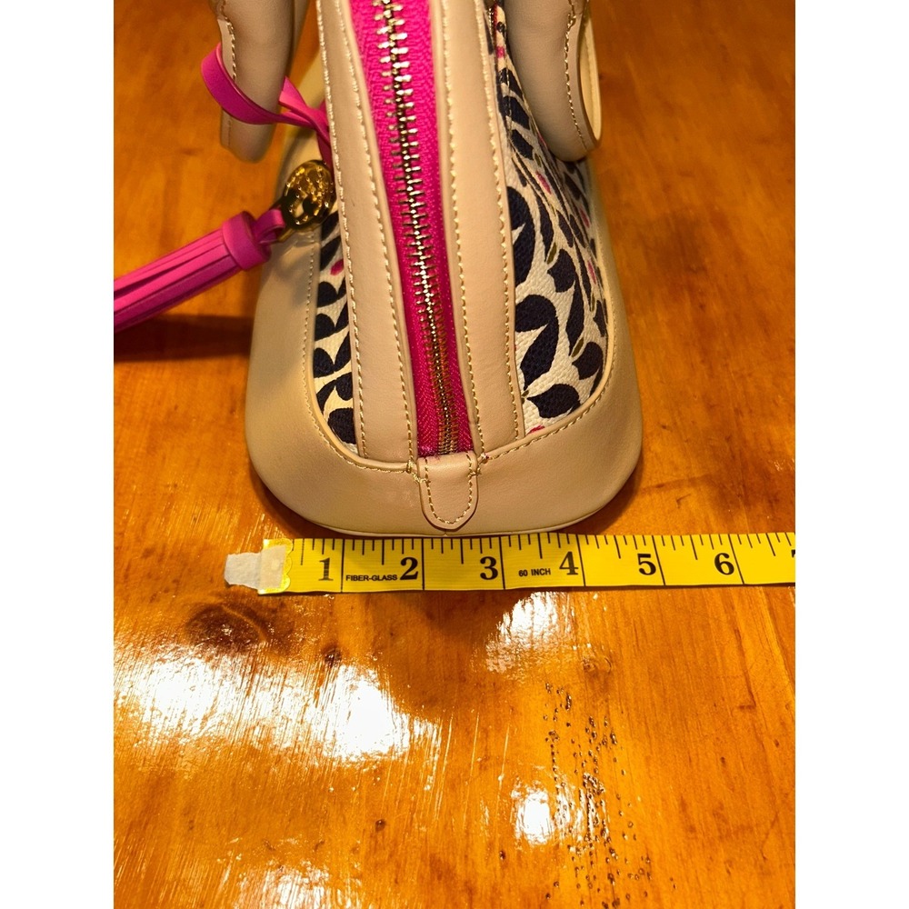 Spartina 449 Daufuskie Island Canvas Leather‎ Dome Satchel Handbag Nautical - Picture 4 of 16